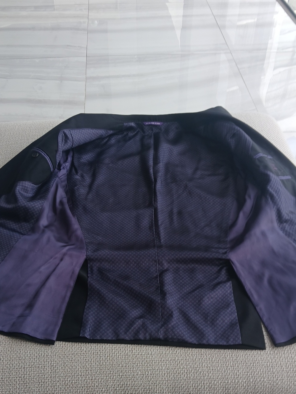 Ted BakerLondon  ENDURANCE  Black Two Button-Men's Blazer - Picture 6 of 9